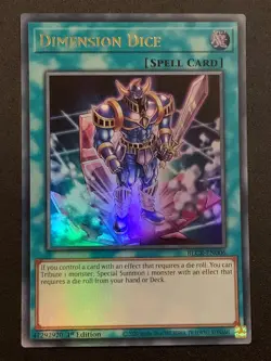 Dimension Dice | BLCR-EN006 | Ultra Rare | 1st Edition | YuGiOh TCG - Image 1