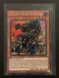 Koa'ki Meiru Supplier | BLCR-EN080 | Secret Rare | 1st Edition | YuGiOh TCG - Image 1