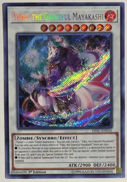 Yugioh: Yoko, the Graceful Mayakashi - HISU-EN035 - Secret Rare - 1st Edition - Image 1