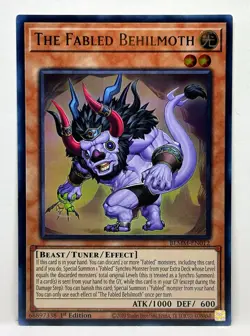 Yugioh The Fabled Behilmoth #BLMM-EN012 Ultra Rare NM - Image 1