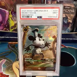 FABLED PSA 9 MICKEY MOUSE STEAMBOAT PILOT 2025 DISNEY LORCANA 231 ENCHANTED - Image 2