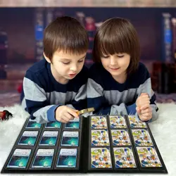 Trading Card Binder Holder, 9 Pockets Album Sleeves for Baseball Yugioh MTG C... - Image 3