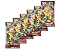 Pokemon TCG: Mega Evolution-Ascended Heroes Booster Bundle (6 Packs) New Sealed! - Image 3