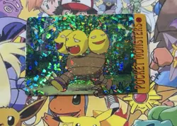 Pokemon Vintage Pocket Monsters Vending HOLO Prism Sticker 1999 Bandai Nintendo - Image 2
