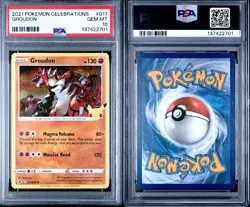 PSA 10 - Pokemon TCG 25th anniversary celebrations Groudon 017/025 Low Pop - Image 2