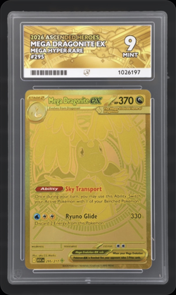 Mega Dragonite EX Hyper Rare 295/217 Ace 9 ASCENDED HEROES – Pokemon TCG - Image 1