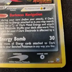Dark Electrode Reverse Holo 4/109 Team Rocket Returns Pokemon TCG - Image 5