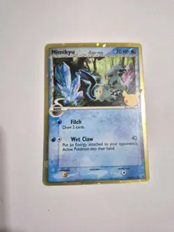 Pokemon Mimikyu Delta Species Promo Holo SWSH136 Celebrations Anniversary Stamp - Image 1
