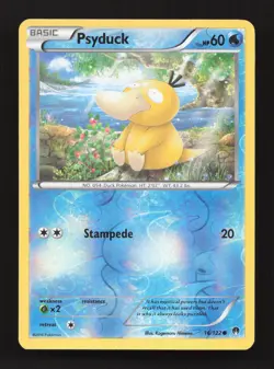 Psyduck 16/122 Common BREAKpoint Reverse Holo Lightly Played - Image 1