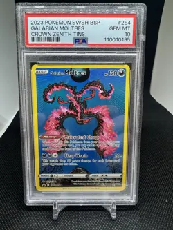Pokemon Crown Zenith Galarian Moltres Black Star Promo Low Pop Rare PSA 10 - Image 2