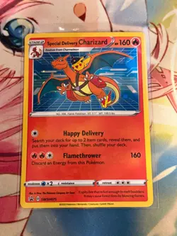 Pokemon Special Delivery Charizard SWSH075 Black Star Promo - Image 1