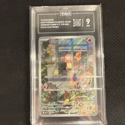 2023 Pokemon Scarlet & Violet Charmander #044 Pokemon Center Black Star TAG 9 - Image 1