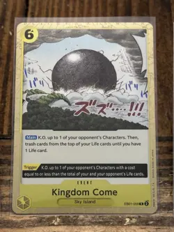 Kingdom Come EB01-059 One Piece TCG Card English Memorial Collection playset - Image 5