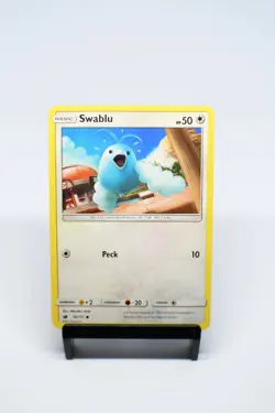 POKEMON - SWABLU 79/111 COMMON CARD - SUN & MOON CRIMSON INVASION - M/NM - Image 1