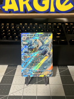 Blastoise EX 009/165 Double Rare - S&V 151 Pokemon Card - LP - Image 1