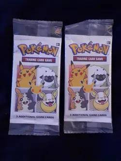 2 UNOPENED 3 CARD PACKS OF POKEMON TRADING CARDS / ISSUED IN GM CEREAL RARE HTF - Image 1