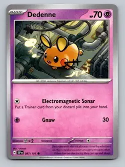 2024 Pokemon Card Surging Sparks Dedenne 87/191 - Image 1