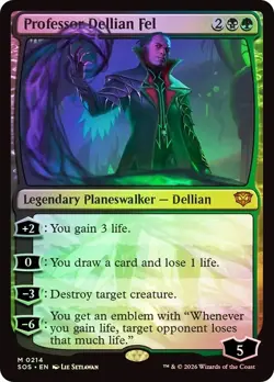Professor Dellian Fel Foil Secrets of Strixhaven NM MTG - Image 1