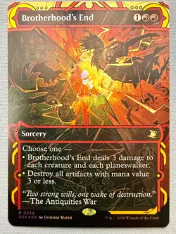 Brotherhood's End *FOIL* - NM - MTG Secrets of Strixhaven: Mystical Archives #39 - Image 1