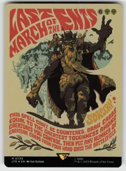 Last March of the Ents (Borderless Poster) 739 Foil Mythic MAGIC: THE GATHERING - Image 1