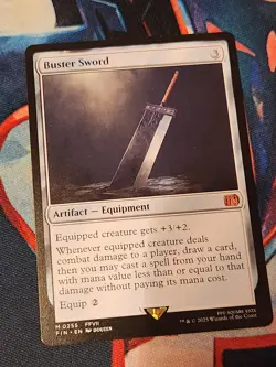 Buster Sword M 0255 MTG Final Fantasy VII Regular Mythic Rare!! 🔥🔥🔥🔥🔥🔥🔥🔥 - Image 1