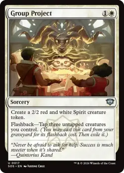 Group Project (U) Foil #17 Secrets of Strixhaven MTG NM - Image 1
