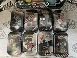Pokemon Tcg Black Bolt White Flare Blinder, Tech Sticker, Mini Tins x8 & Poster - Image 3
