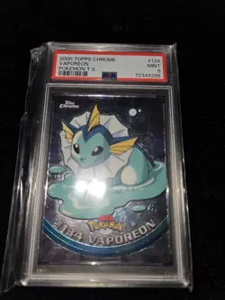 Pokemon Vaporeon PSA 9 Topps Chrome - Image 2