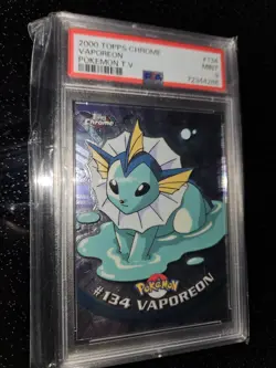 Pokemon Vaporeon PSA 9 Topps Chrome - Image 4