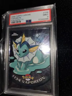 Pokemon Vaporeon PSA 9 Topps Chrome - Image 5