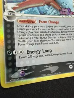 Pokemon Deoxys (Attack Forme) Holon Phantoms [Delta Species] Reverse Holo STAMP - Image 2