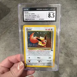 2000 BLACK STAR PROMOS POKEMON LEAGUE HOLO EEVEE #11 CGC 8.5 NM/MINT+ - Image 1