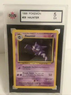 Haunter Base Set 29/102 - EX Condition Pokemon Card KSA 5 - Image 1