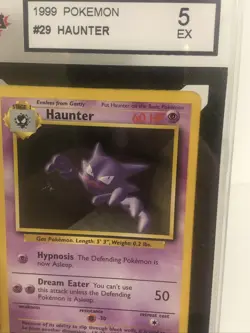 Haunter Base Set 29/102 - EX Condition Pokemon Card KSA 5 - Image 3