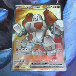 Pokemon TCG Destined Rivals Regirock Ex 214 Ultra Rare Holo - Image 1