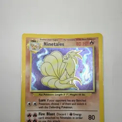 Ninetales 12/102 Base Set Holo Rare Holo English 1999 - MP - Image 2