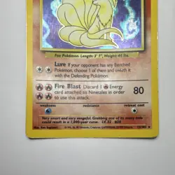Ninetales 12/102 Base Set Holo Rare Holo English 1999 - MP - Image 3