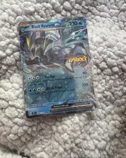 Pokemon TCG Black Kyurem EX Surging Sparks STAMPED Promo 048/191 NM - Image 1