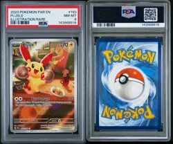 Pokemon Plusle 193/182 SV04 Paradox Rift Illustration Rare Holo PSA 8 2023 - Image 3