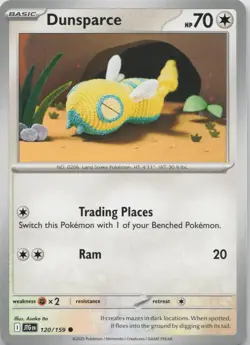 Dunsparce 120/159 Journey Together Pokemon TCG Asako Ito NM - Image 1