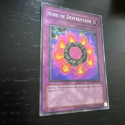 Ring of Destruction Yu-Gi-Oh Card Mint Condition Pack Fresh - Image 2