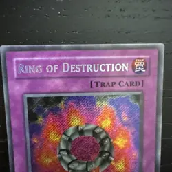 Ring of Destruction Yu-Gi-Oh Card Mint Condition Pack Fresh - Image 4