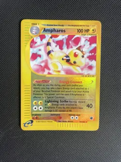 Pokemon TCG Ampharos Expedition Base Set 34/165 Reverse Holo Rare LP/MP - Image 1