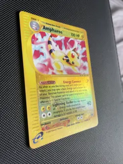 Pokemon TCG Ampharos Expedition Base Set 34/165 Reverse Holo Rare LP/MP - Image 2