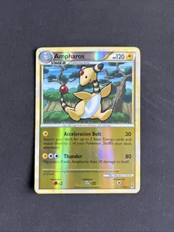 Pokemon TCG Ampharos Call of Legends 23/95 Reverse Holo Rare - LP+ - Image 1