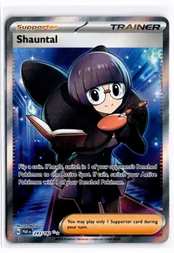 2023 TCG Pokemon #243 Shauntal 243/182 Holo Full Art Paradox Rift - Image 1