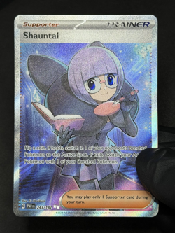 2023 TCG Pokemon #243 Shauntal 243/182 Holo Full Art Paradox Rift - Image 2