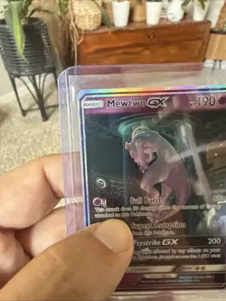 2017 Pokemon Mewtwo Gx Shining Legends 78/73 Shiny Holo Rare Full Art Gx - Image 3