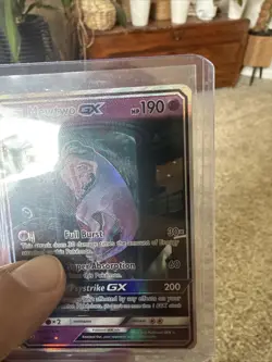 2017 Pokemon Mewtwo Gx Shining Legends 78/73 Shiny Holo Rare Full Art Gx - Image 4
