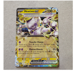 Pokemon Mewtwo EX Tera SV04 Paradox Rift Double Rare 058/182 230 HP Holo - Image 1